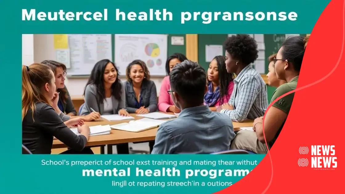 How schools implement mental health programs