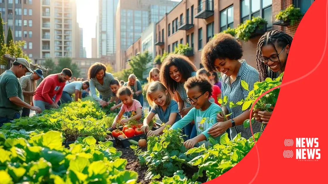 Community involvement in urban farming