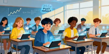Students preparing for the digital 2026 PSAT NMSQT